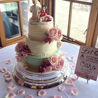 Buttercream Wedding Cake 