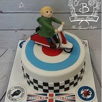 Mod scooter cake Mod scooter cake