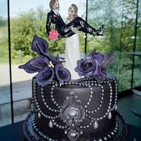 Gothic / Steampunk Wedding Cake