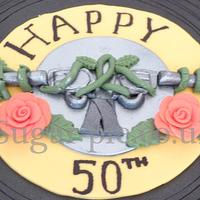 Guns N Roses 50th cake
