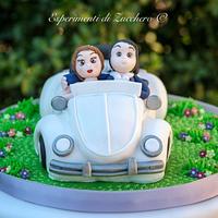 Wedding and christening cake