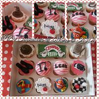 Birthday cupcake selection