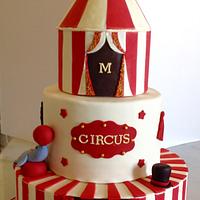 Circus vintage birthday cake