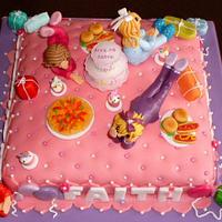 Pyjama Party Birthday Cake