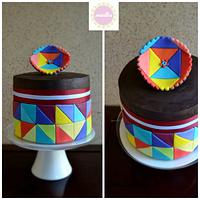Bright Geometric Cake