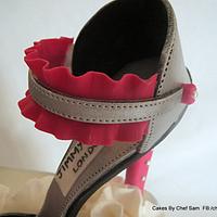 Pink and Silver Shoe