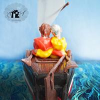 "Sailing together" has been the cake for the Puri & Barel wedding
