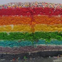 3 Tier Rainbow Cake