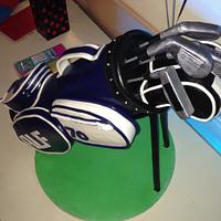 70th Birthday Golf Bag Cake