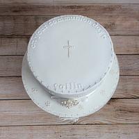 Simple communion cake