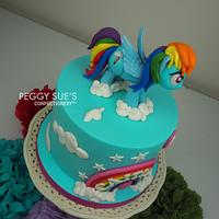 Rainbow Dash Cake