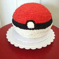 Pokeball (Pokemon) Cake