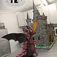 Chocolate castle and dragon!