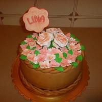 flower pot cake....