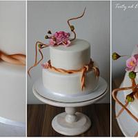 Simple cake with flowers