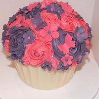 Floral gaint cupcake