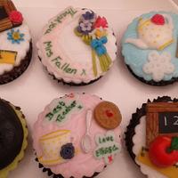 Thank you Teacher cupcakes