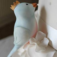 Ruffles & Bluebirds Wedding Cake.