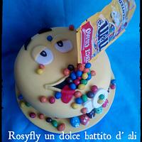 M&M's cake for Salvo