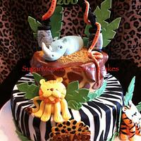 Zoo Birthday Cake