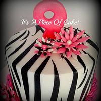 Zebra Print and Horse Cake