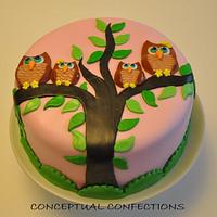 Owl Cake 