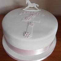 Girls Christening Cake