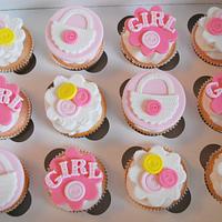 Baby Girl Cupcakes!