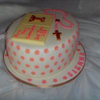 Quilted 1st Holy Communion Cake