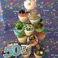 Cupcakes for a 50th Birthday 