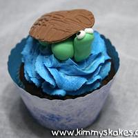 Under the Sea cupcake tower