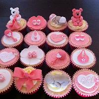 Girly Baby Shower Cupcakes :)
