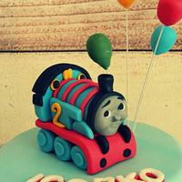Tomas the train cake