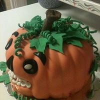 Pumpkin Cake for Our Dentist 