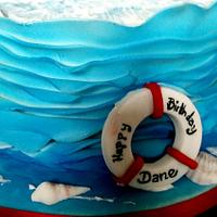 Nautical themed cake 