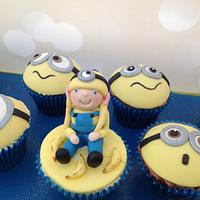 'One in a Minion' cupcake birthday surprise