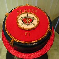 U.S. Marine Corp. Cake