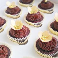 double chocolate corporate cupcakes 