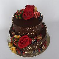 Chocolate birthday cake 