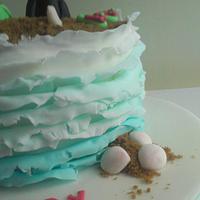 Ombre beach cake