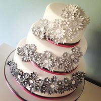 Shades of Grey Wedding Cake
