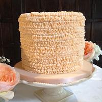 Champagne wedding cake