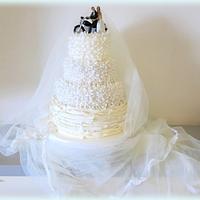 Motorbike Wedding cake