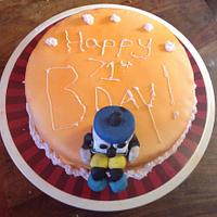 A Bertie Bassett birthday cake!