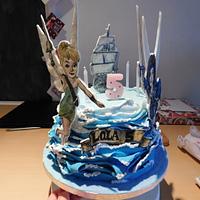 Disney inspired Pirate Fairy & Tinkerbell Cake