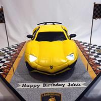 Lamborghini Aventador Cake