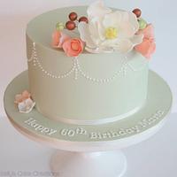 Pretty flowers and piping