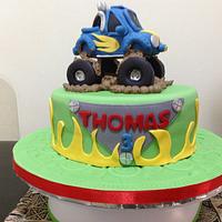 3rd Birthday Monster Truck Cake - cake by MariaStubbs - CakesDecor