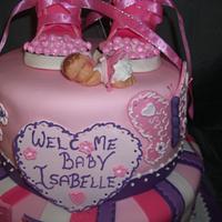 Baby Shower Cake for Baby Isabelle