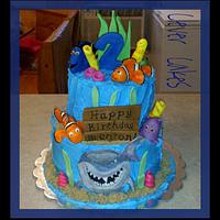 Edible Nemo Characters Cake